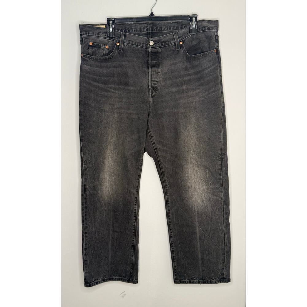 Levi’s Premium 501 90s Black Straight Leg High Rise Jeans Button Fly 18W
